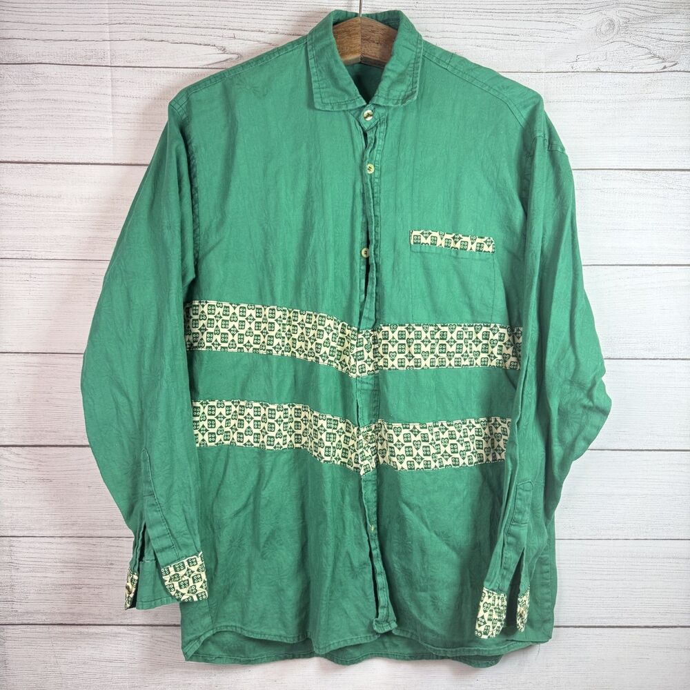 Vintage Saucony Jazz 3000 Classic 90s Rare Promotional Button Up Shirt Men Sz L